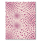 Pink Purple Polka Dot Whirls Rug