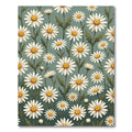 Sage Green Wildflower Daisy Meadow Rug