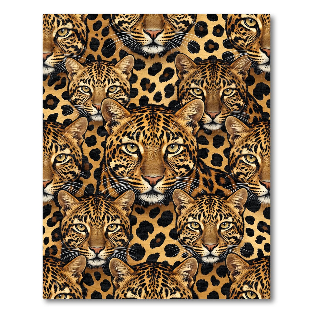 Golden Leopard Spots Wildlife Rug