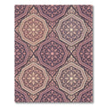 Elegant Dusty Rose Octagon Medallion Rug
