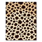 Brown Spots Contemporary Animal Print Rug