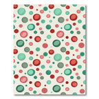 Festive Red Teal Dot Scatter Rug