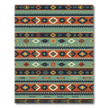 Navajo Inspired Diamond Stripes Rug
