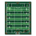 Forest Football Field Line Grid Rug