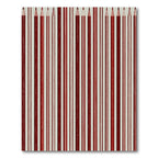 Crimson Vertical Pencils Ribbed Rug