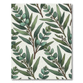Lush Eucalyptus Leaf Botanical Garden Rug