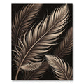 Elegant Ethereal Chocolate Feather Sway Rug
