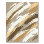 Earthy Tones Abstract Brush Strokes Rug