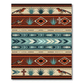 Southwestern Adobe Desert Bird Arrow Accent Rug