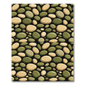 Olive And Tan Pebble Arrangement Rug