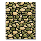 Olive And Tan Pebble Arrangement Rug