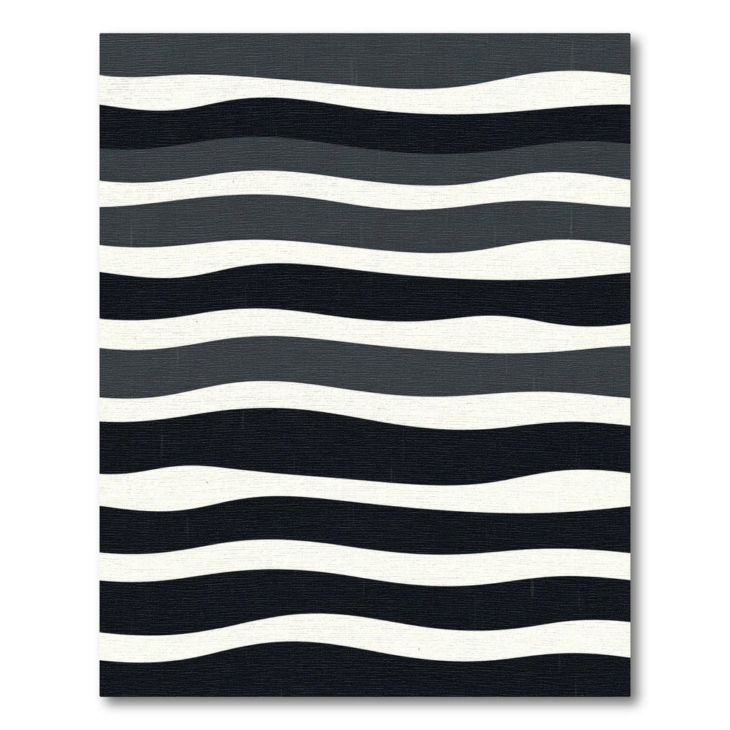 Monochromatic Wavy Stripe Rug