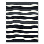 Monochromatic Wavy Stripe Rug
