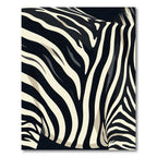 Striking Black White Wavy Lines Rug