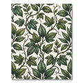 Deep Green Leaf Vine Composition Rug