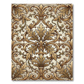 Ornate Gold Acanthus Scroll Art Rug