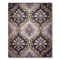 Regal Gold Damask Lilac Accents Rug