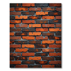 Weathered Industrial Red Brick Texture Rug