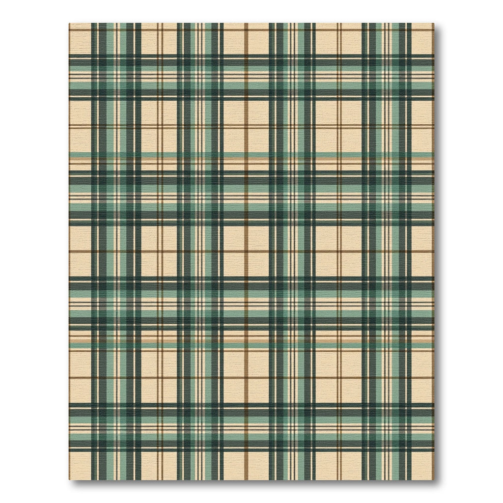 Classic Sage and Khaki Plaid Rug