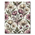 Muted Floral Botanical Arrangement Rug