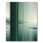 Modern Forest Gradient Vertical Stripe Rug