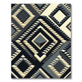 Optical Illusion Stairs Geometric Rug