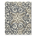 Ornate Gray Beige Scrollwork Rug