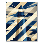 Graphic Blue and Cream Beacon Ray Rug