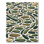 Earthy Clay Stone Scattered Composition Rug