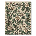 Cream Rose and Ivy Garden Vine Rug
