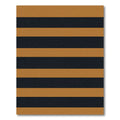 Bold Ochre and Graphite Horizontal Stripes Rug