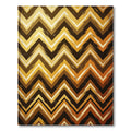 Gold Bronze Chevron Zigzag Texture Rug