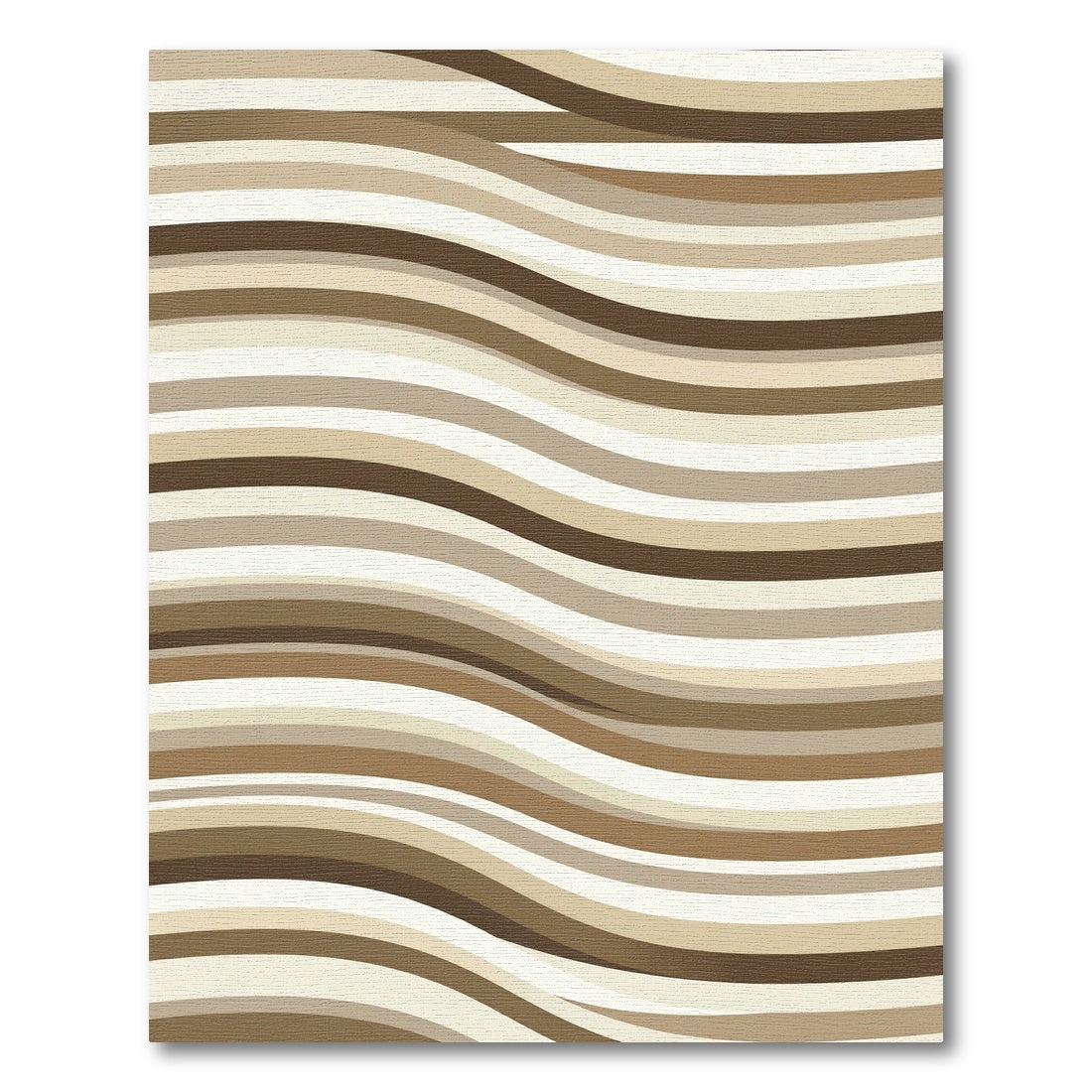 Shifting Sandy Dune Waves Rug