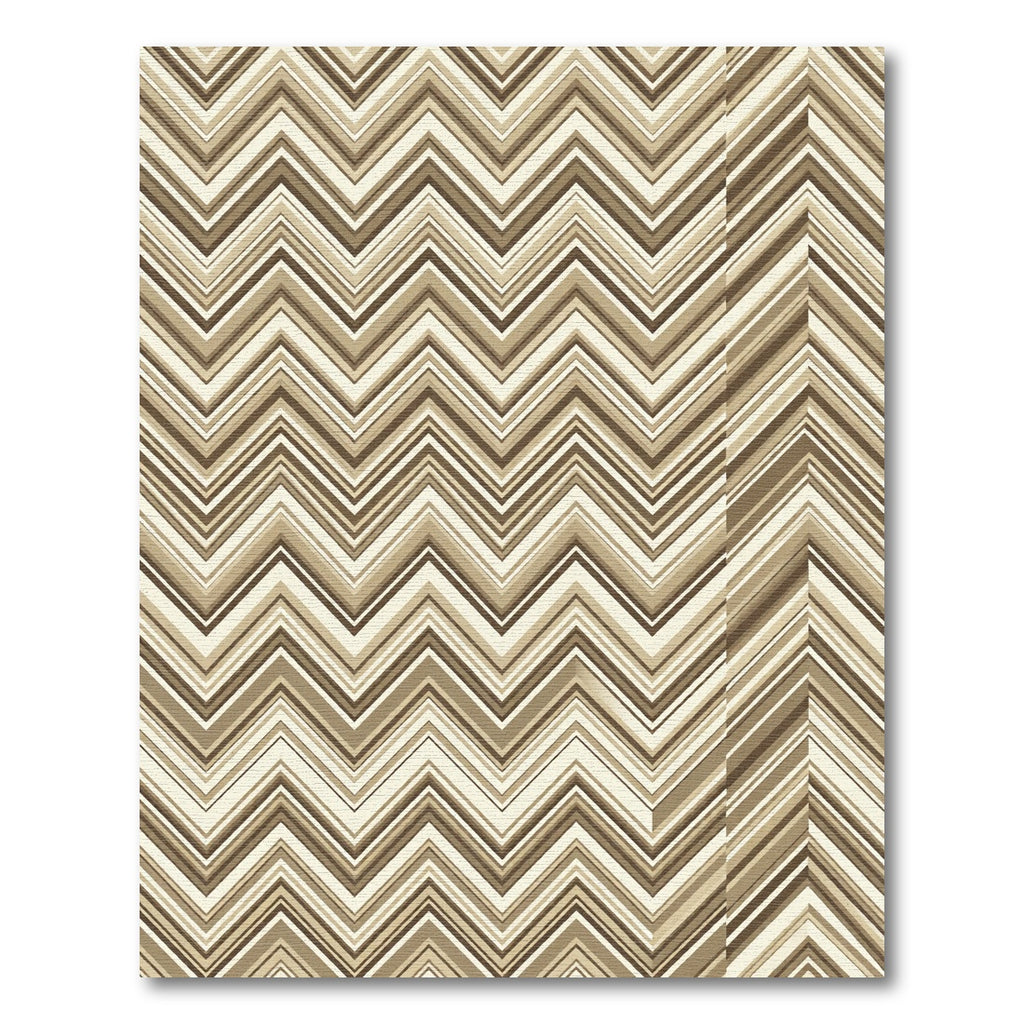 Earthy Tones Chevron Zigzag Stripes Rug