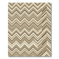 Earthy Tones Chevron Zigzag Stripes Rug