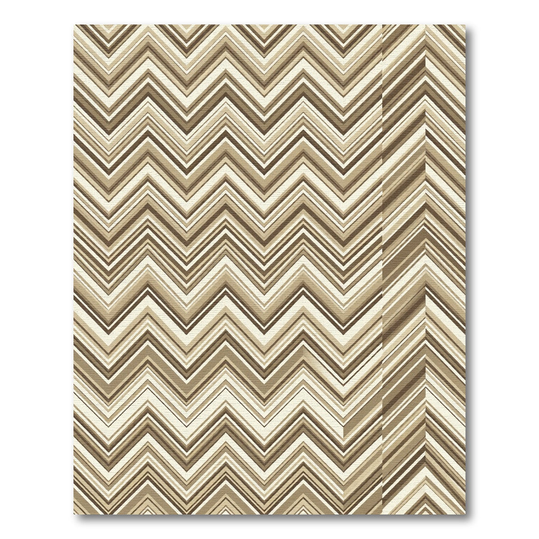 Earthy Tones Chevron Zigzag Stripes Rug