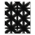 Bold Black Intersecting Lines Rug