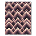 Geometric Mauve Chevron Peak Rug