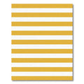Modern Sunshine Yellow Horizontal Striped Rug