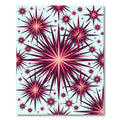 Radiant Pink Starburst Scatter Rug