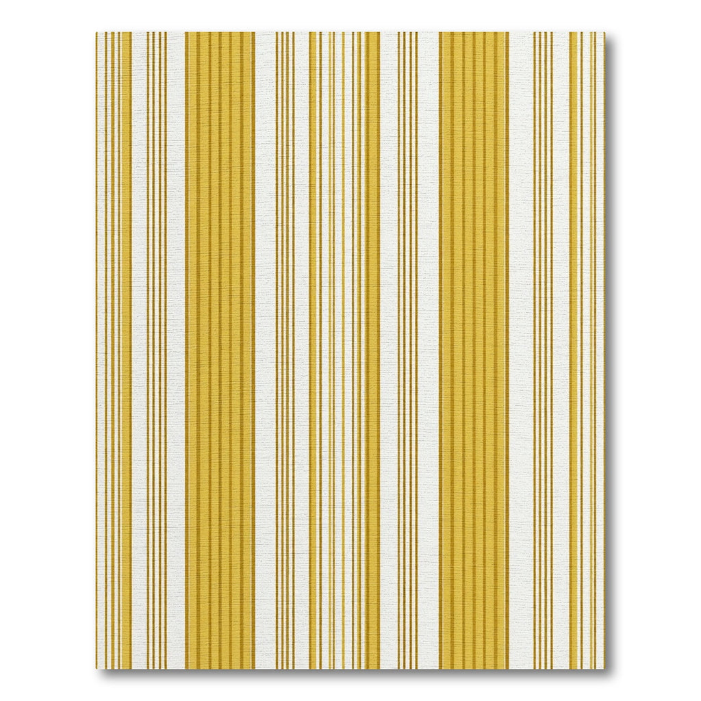 Classic Ochre Yellow Vertical Stripe Rug