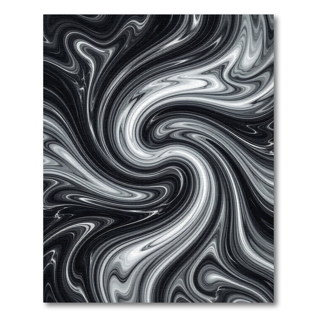 Monochromatic Swirl Paint Blend Rug