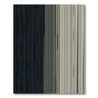 Minimalist Monochrome Vertical Linear Stripe Rug