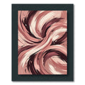 Abstract Earthy Tone Swirl Art Rug