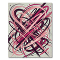 Abstract Pink Swirls Graffiti Rug