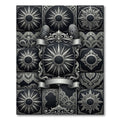 Ornate Silver Sunburst Lace Medallion Rug
