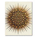 Gilded Bloom Starburst Mandala Rug