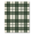 Classic Green Cream Plaid Check Rug