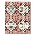 Sage and Terracotta Filigree Geometric Rug
