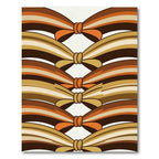 Retro Earth Tone Knotted Ribbon Rug